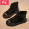 可莉允男童马丁靴2022新款秋季儿童鞋子男秋冬季二棉鞋女童靴子加绒