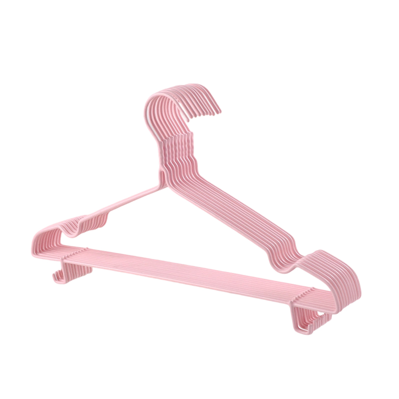 LONMATE 成人衣架加粗(凹槽带底钩)40cm-5个一组高清大图