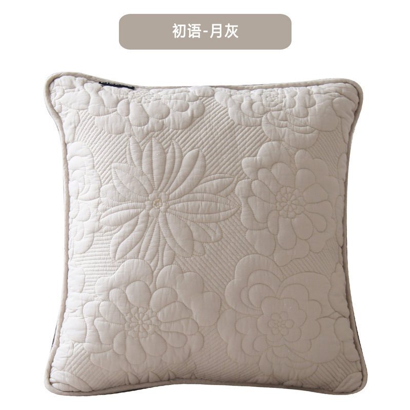 菲诗卡沙垫45*45抱枕套腰垫靠枕套汽车办公室靠垫面料纯色