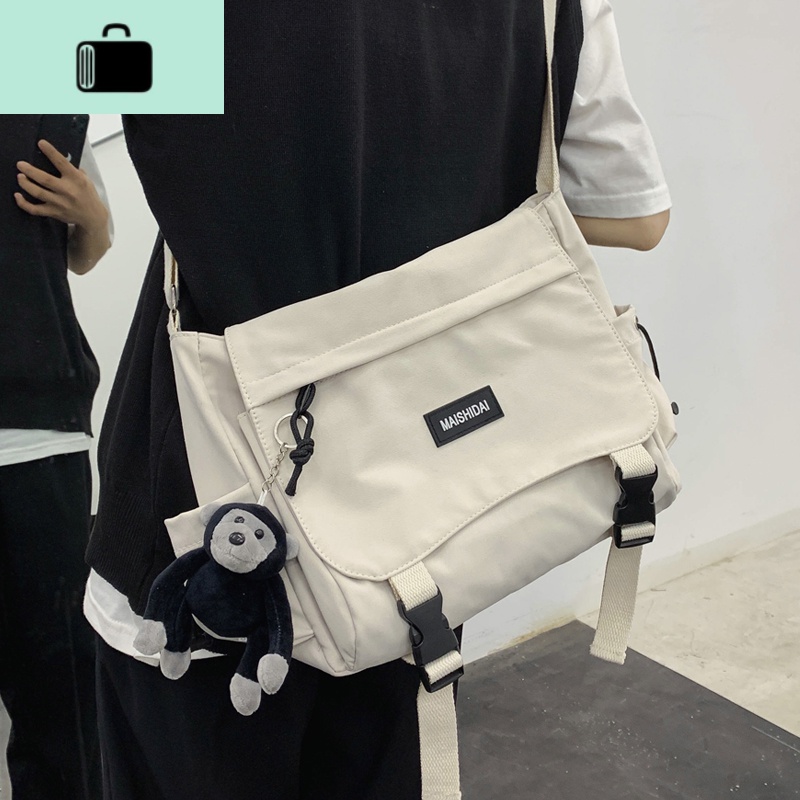 书包女ins风韩版双肩男背包大容量斜跨包包女单肩大学生上课布袋NEW LAKE女士双肩包高清大图