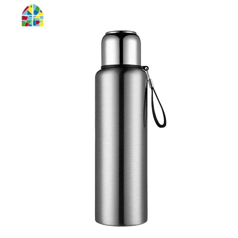 316不锈钢全钢保温杯男大容量1500ml司机水杯1000ml带滤网水壶 FENGHOU 500ml直身杯316+杯套图片