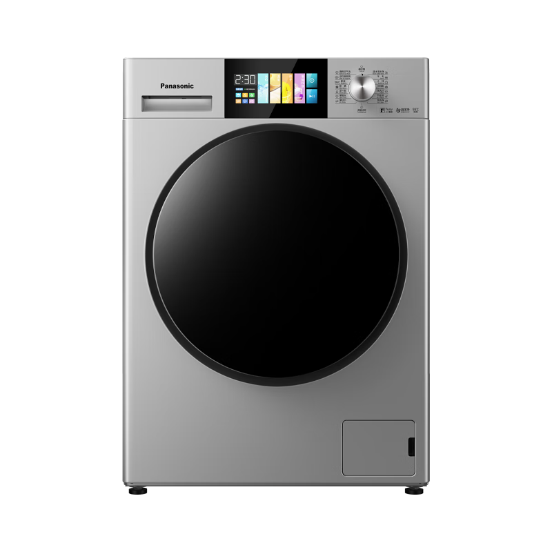 松下panasonic滚筒洗衣机洗烘一体机彩屏智能投放活性银高温除菌温水