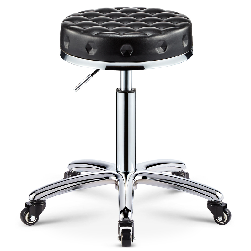 寻木匠凳子旋转升降大工凳圆凳理发店美发椅滑轮美甲凳子店专用视频