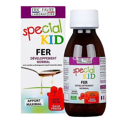 原装进口法国艾瑞可埃里克Eric Favre儿童婴幼儿维生素补钙补了铁补锌 儿童补充铁营养液125ml