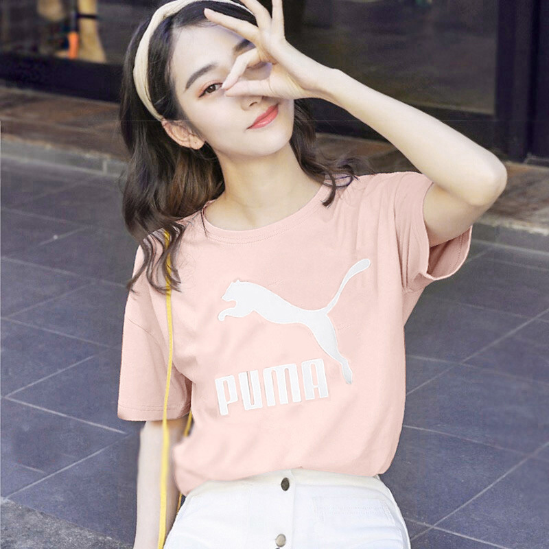 PUMA彪马 新款女子休闲印花圆领短袖T恤 Classics Logo Tee 53228227