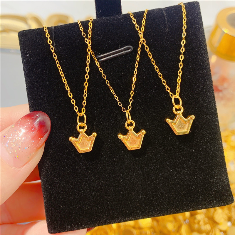 盛爵珠宝黄金吊坠女足金999皇冠吊坠转运珠挂坠纯金坠子女虎年送礼