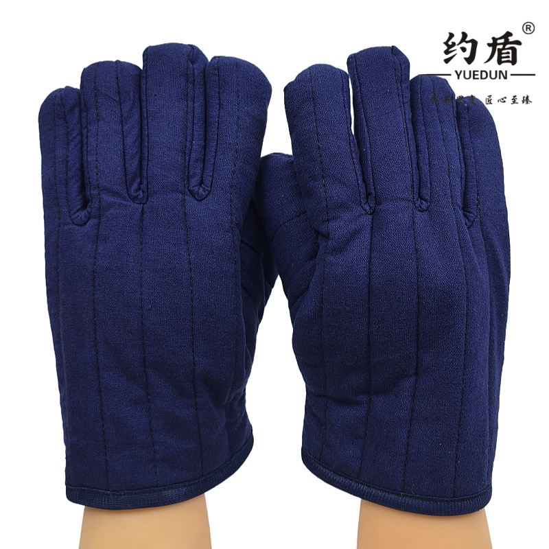 约盾 全棉帆布拒油防寒棉手套 LOL3301/双高清大图