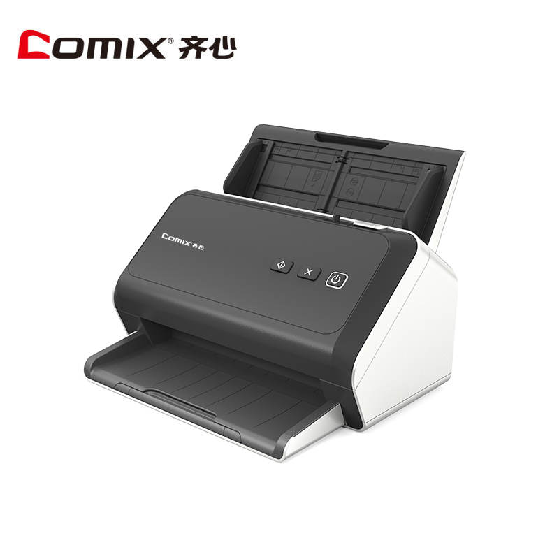 齐心(COMIX)QX1086国产扫描仪 高速馈纸式彩色双面办公文档A4幅面86ppm/172ipm