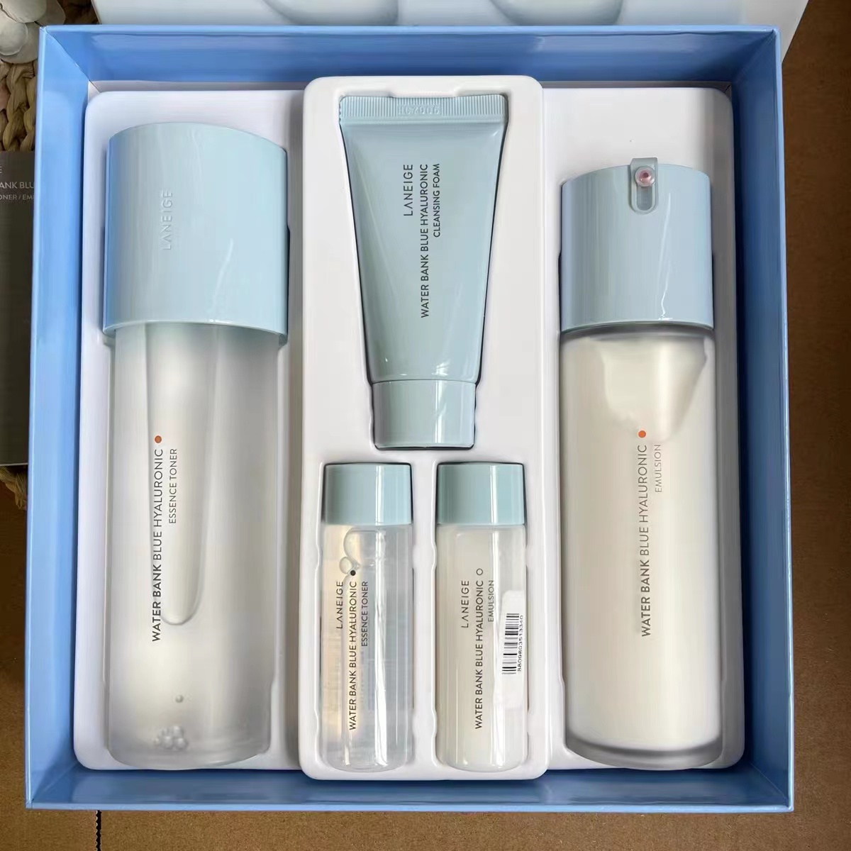 Laneige 兰芝水乳护肤套装 2023新旧包装水酷补水保湿滋润营养淡化细纹水库凝肌水乳两件套装 滋润型高清大图