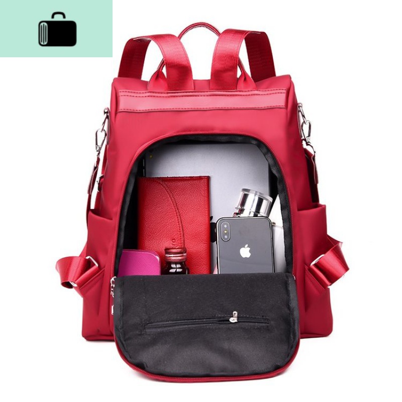 双肩包女包2020新款潮韩版书包百搭时尚包包牛津布帆布女士小背包NEW LAKE高清大图