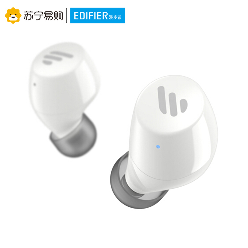 Edifier/漫步者 TWS1 真无线蓝牙耳机 迷你隐形运动手机耳机 通用苹果华为小米手机 白色