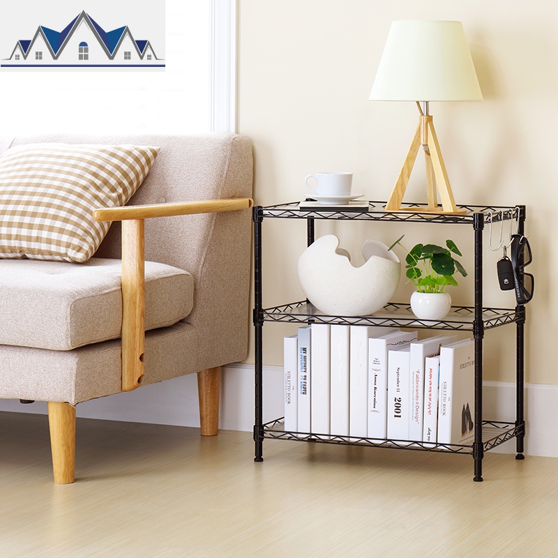 三层厨房置物架调料架烤箱储物架客厅整理收纳微波炉架子_1_287高清大图