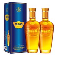 [酒厂自营]黄金酒万福39度240ML 盒装试饮 2瓶装 养生酒 国产白酒