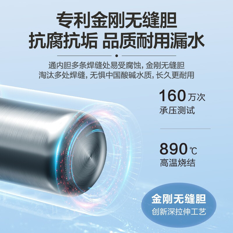 海尔/Haier 电热水器 EC6002-JC5(U1)新 电热水器 台嵌两用 普通恒温 0401017442&&