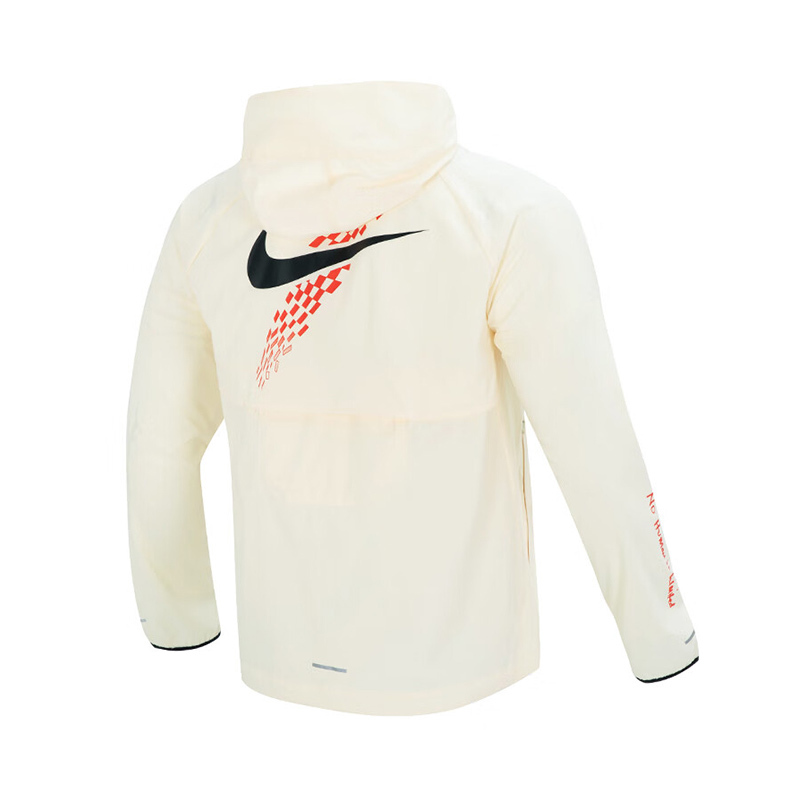 nikelogo印花运动连帽夹克外套男款杏色fb7062113
