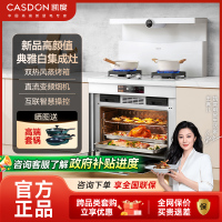 凯度(CASDON)T2E白色集成灶蒸烤一体集成灶一体灶 蒸箱烤箱一体式 抽油烟机套装(可备注液化气))天然气(右)