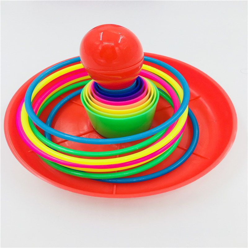 儿童玩具套圈圈亲子互动游戏投掷圈圈儿童套圈圈叠叠杯户外玩具