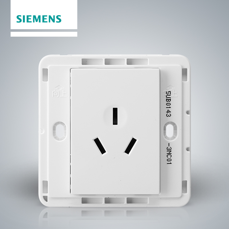 西门子(SIEMENS)开关插座 皓睿玉釉白系列16A三孔空调电源插座5UB01433NC01