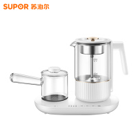 苏泊尔(SUPOR)煮茶器煮茶壶套装 蒸汽喷淋式蒸茶壶养生壶电水壶热水壶烧水壶茶具黑茶0.8升SW-08C10