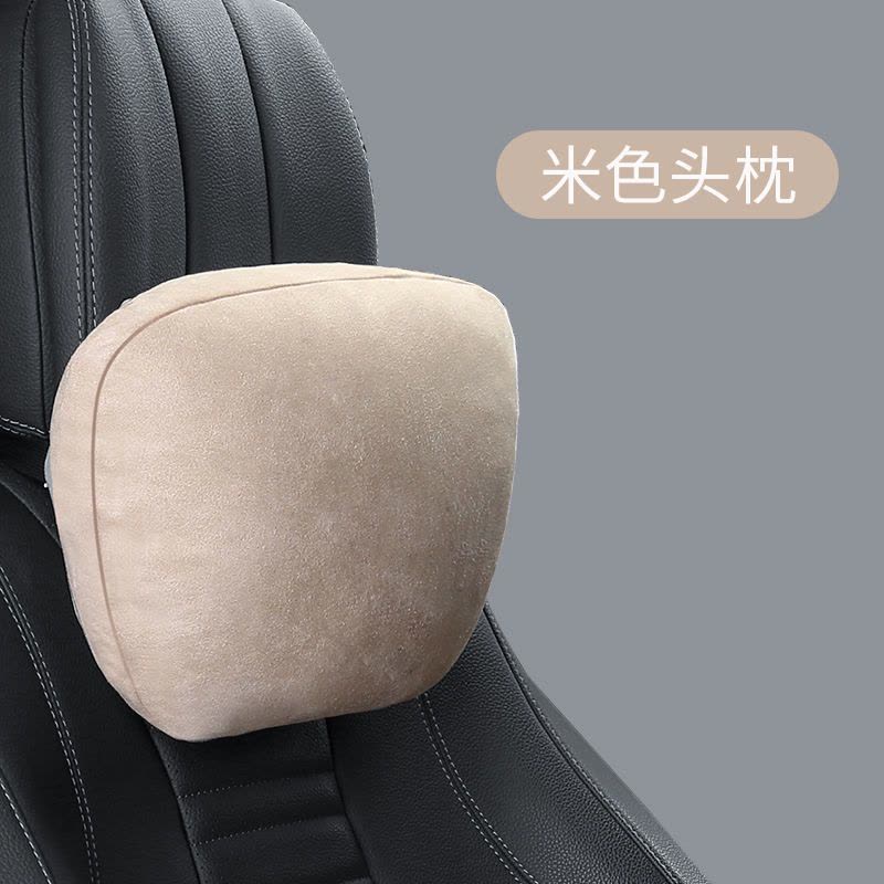 汽车头枕靠枕迈巴赫奔驰头枕腰靠垫车内用护颈枕用品座椅抱枕一对 升级版神秘黑 头枕一个装图片