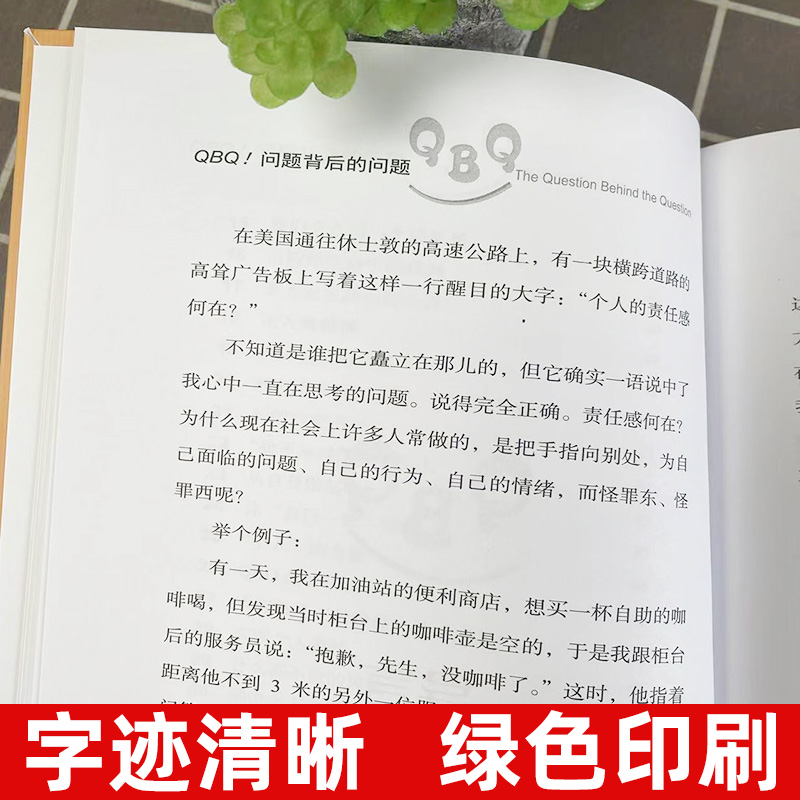[正版]QBQ 问题背后的问题 钻石版 领导力 提高责任意识行动指南 企业管理人员优选书 人力资源管理 管理方面的书籍高清大图