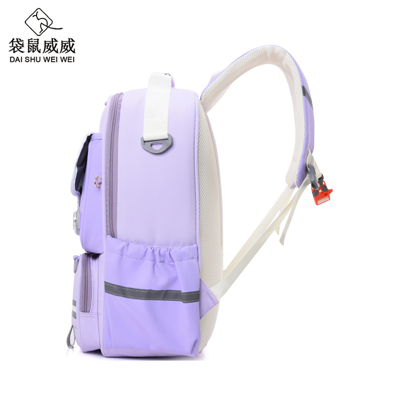 袋鼠威威 学生书包 送双层卡通文具盒 XFH2333-2高清大图