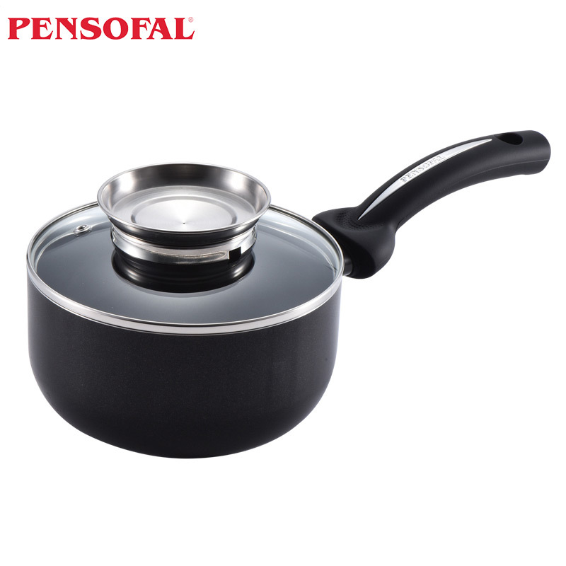 Pensofal 潘瑟弗 钻石星耀系列 奶锅 16CM 黑色 意大利进口 燃气灶电磁炉通用 礼盒包装 包邮