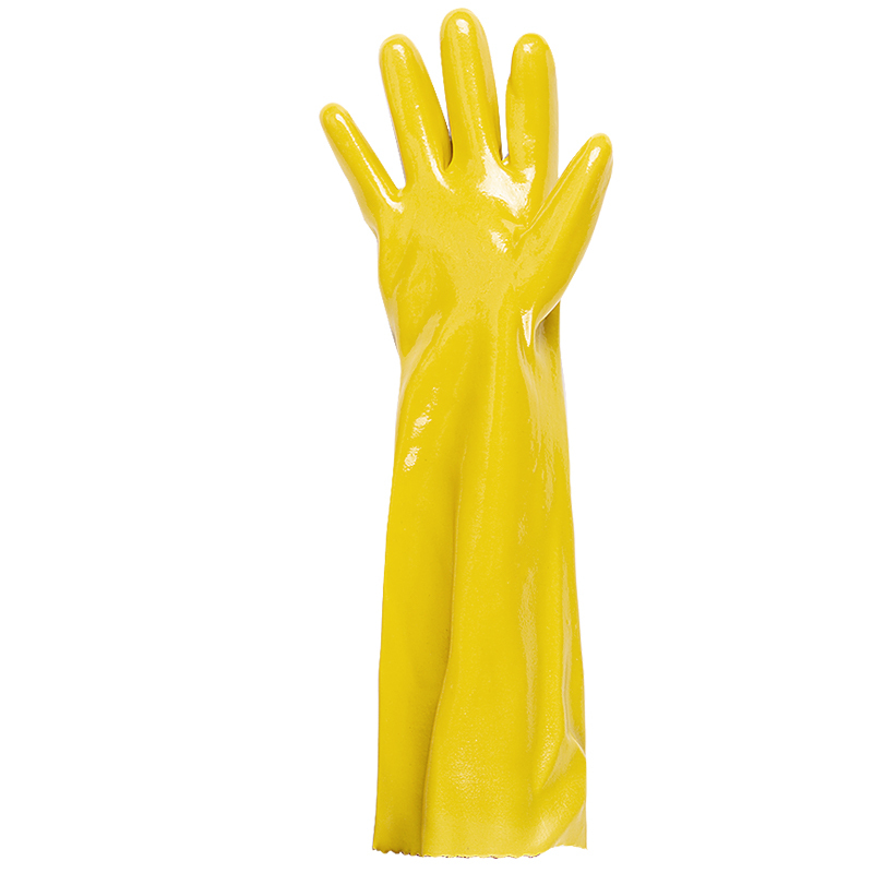 5双l防水加厚长电镀工作防油化工劳保手套耐磨橡胶乳胶手套工业耐酸碱