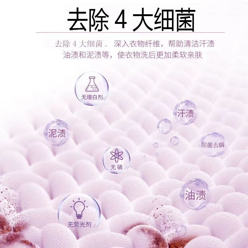 奥妙馨香柔护薰衣草洗衣粉壶嘴装1.8KG 单位:袋高清大图