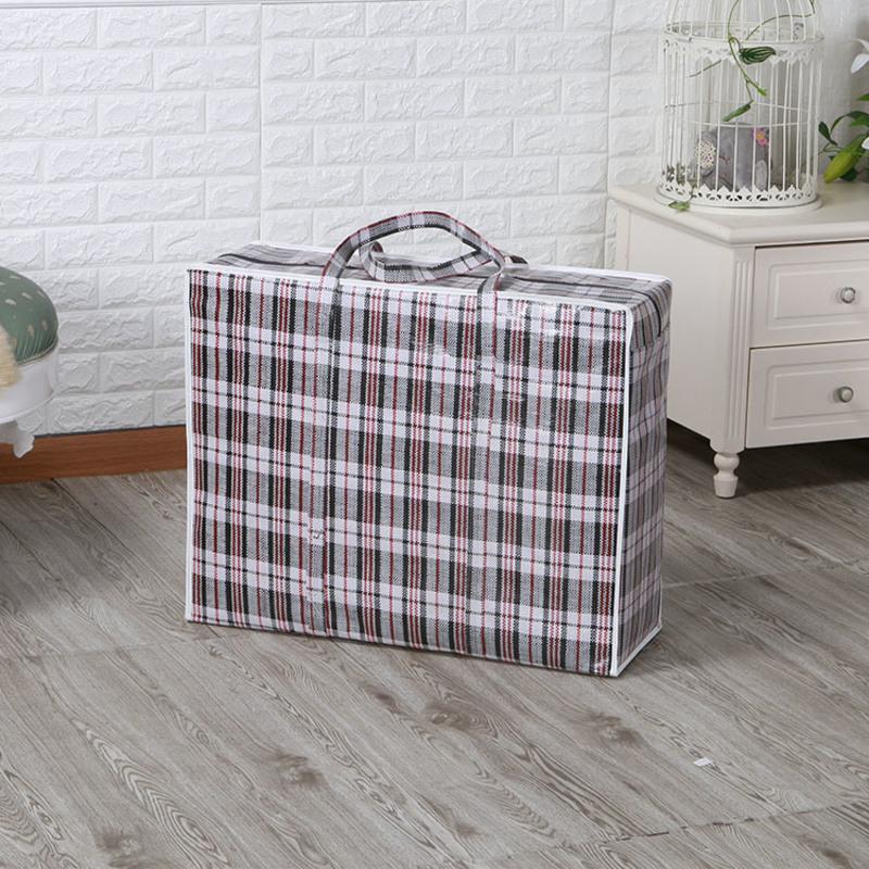 编织袋行李袋防水收纳袋学生棉被打包袋手提袋大号蛇皮黑色小号48*40*