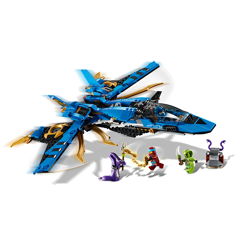 LEGO乐高 Ninjago幻影忍者系列 雷电忍者杰的暴风战机70668 积木玩具