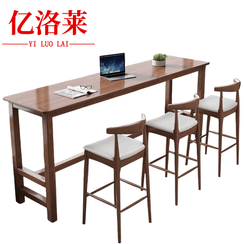 亿洛莱 吧台桌+3椅 1.8m 套