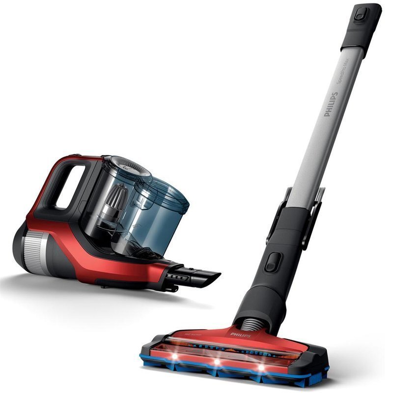 飞利浦(PHILIPS) 吸尘器S+系列手持无线家用充电式吸尘器立式车用二合一吸尘机 新品FC6823/81电光红-续航