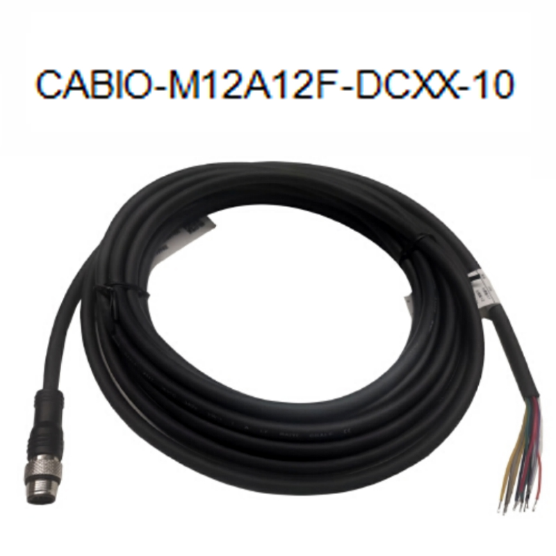 华睿科技 5000P电源线 CABIO-M12A12F-DCXX-10 IO电源线-黑色-10M 不涉及维保