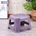 三金鑫 塑料凳子家用加厚成人椅子时尚方凳餐桌凳儿童防滑塑胶简约板凳 小号紫灰