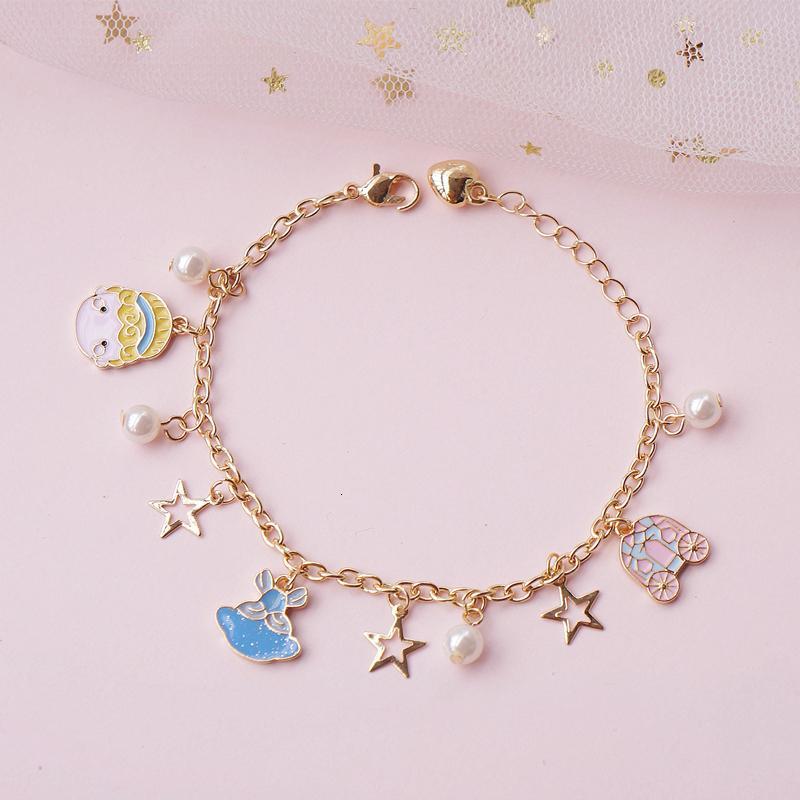 童话镇白雪公主灰姑娘lolita日系可爱珍珠星星手链学生女