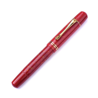 百利金(Pelikan )限量M101N复古火焰红钢笔送礼盒套装墨水笔金笔