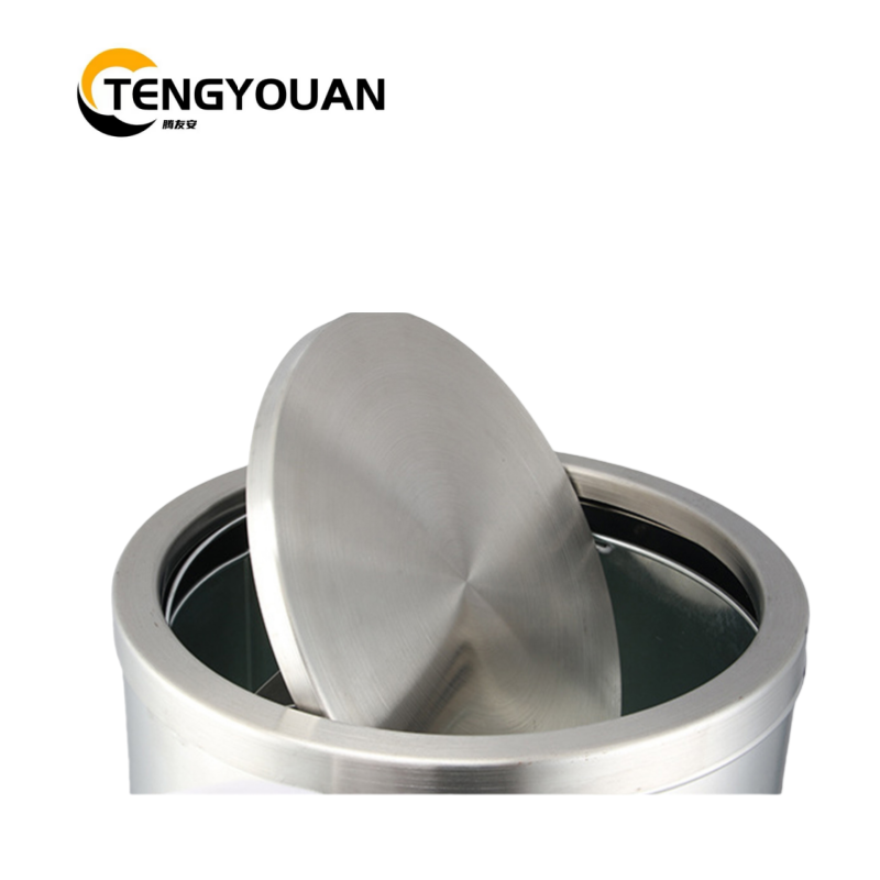 腾友安 不锈钢垃圾桶/380*730mm/个高清大图