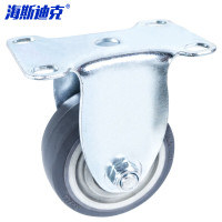 海斯迪克 gnjz-106 耐磨减震碳钢轴承滚轮 5寸定向轮【蓝/灰颜色随机】