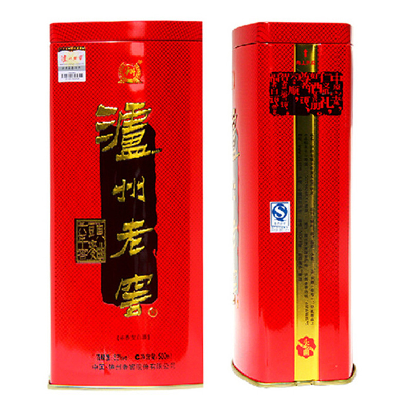 泸州老窖铁盒六年陈窖头曲52度500ml*6瓶整箱浓香型高度白酒喜庆包装送礼婚宴席酒