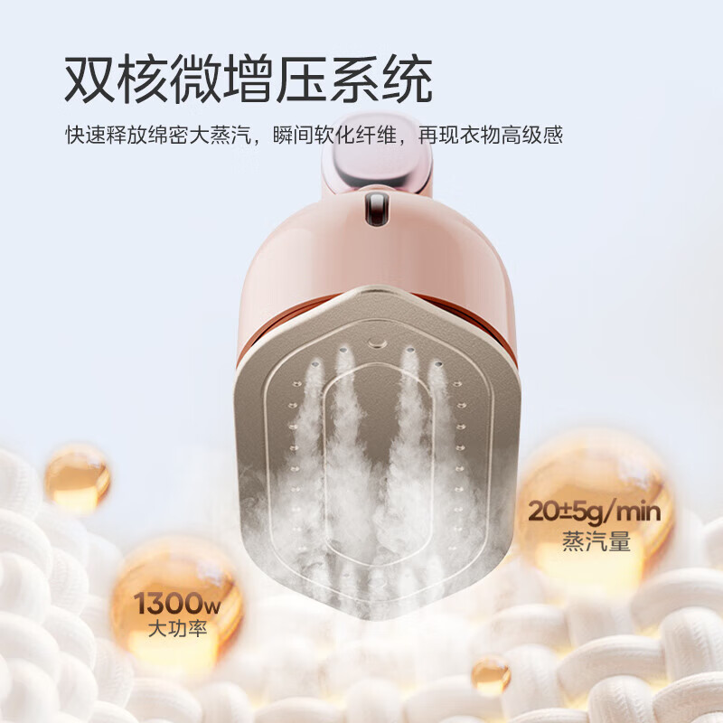 美的(Midea)YD-12N1手持熨烫机251*79*110mm(单位:台)粉色高清大图