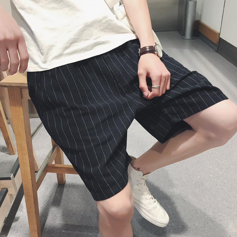 2018夏季年轻男士短裤韩版帅气宽松百搭哈伦裤学生港风运动休闲裤