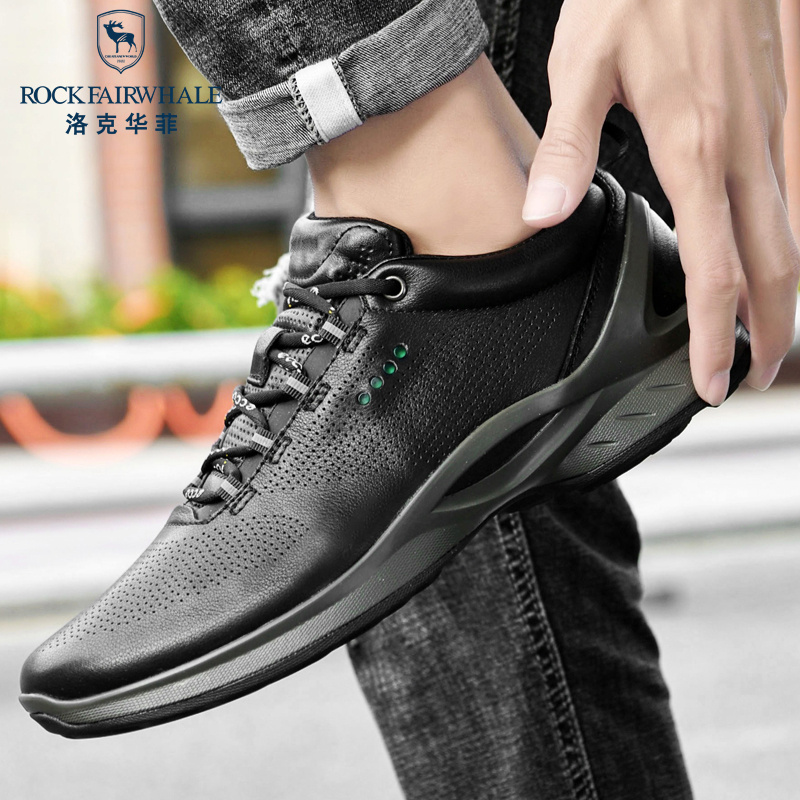 洛克华菲男鞋冬季新款男士真皮潮流运动皮鞋商务休闲鞋子男款高清大图