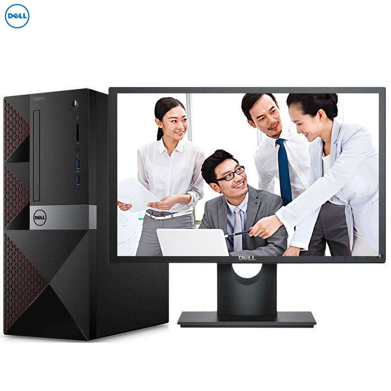 戴尔(DELL)成就3668 商用台式电脑 23英寸屏(I7-7700 8GB 1T 2G独显 刻录 WiFi 蓝牙)