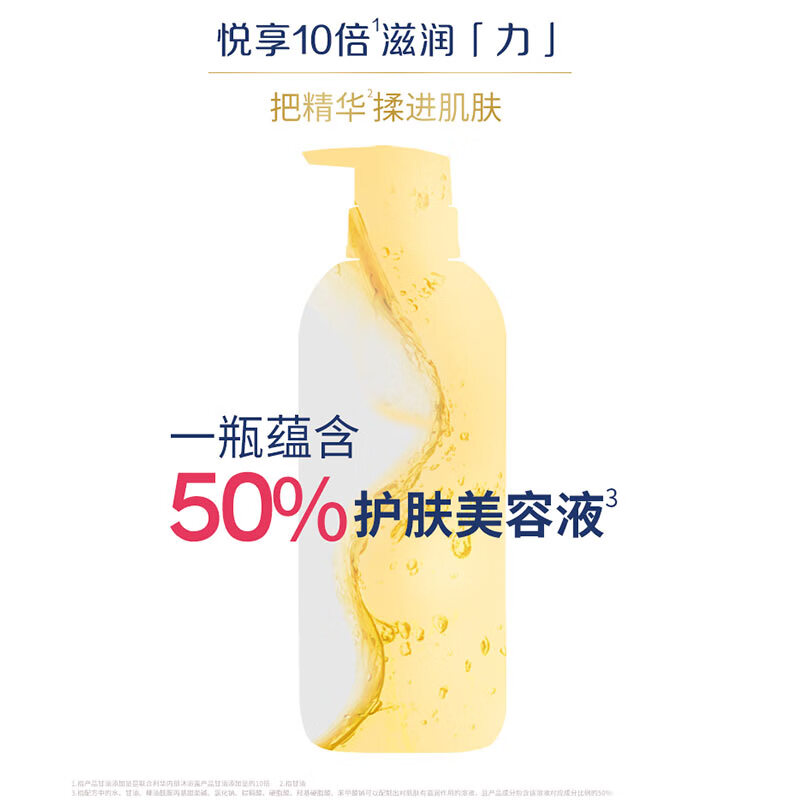 多芬多芬精华沐浴露500g 丝缎滑 白桃果香高清大图