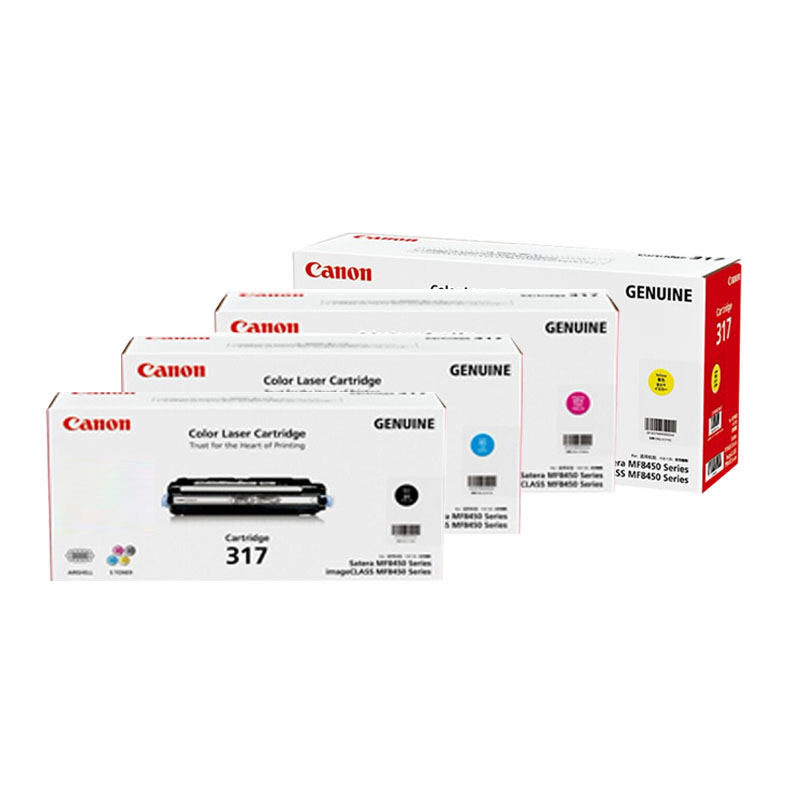 佳能(Canon)CRG-317 C M Y K BK 青色 红色 黄色 黑色原装硒鼓 适用于iC MF9220Cdn高清大图