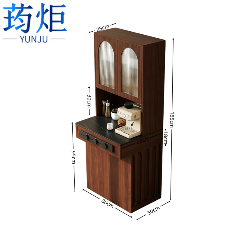 荺炬餐边柜 80*60*185cm黑 台