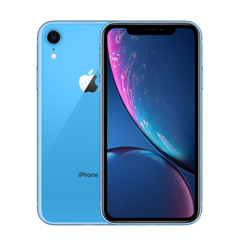 苹果/apple iphone xr 256gb 蓝色 全面屏手机 港版全网通 双卡双待