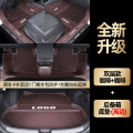 一汽大众速腾脚垫全包围2021款20新19原厂18老14地毯式17汽车 双层咖色+咖色+后备箱底垫送防