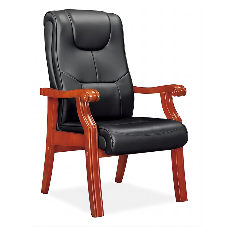 臻远 ZY5110294 办公会议椅办公皮椅电脑椅 黑色西皮